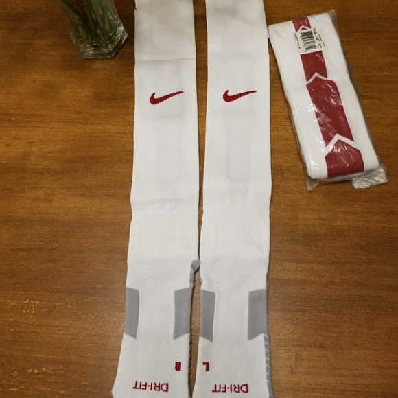 white nike soccer socks